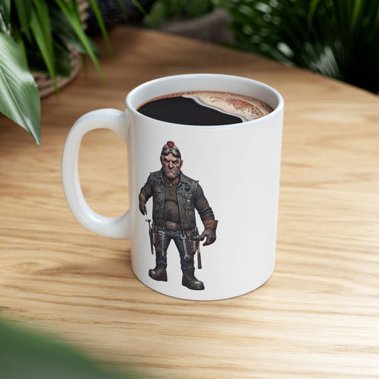 "Axel" White Ceramic Mug