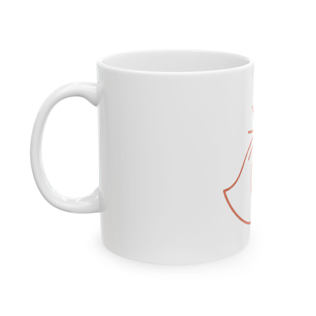 "Sun" White Ceramic Mug