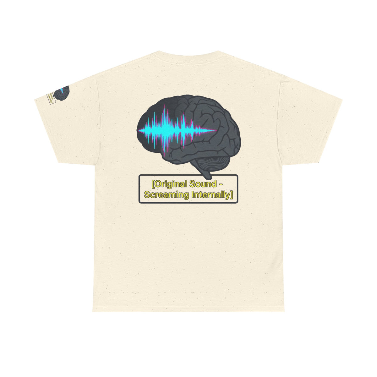 Color: Natural | Screaming Internally Premium Graphic Tee