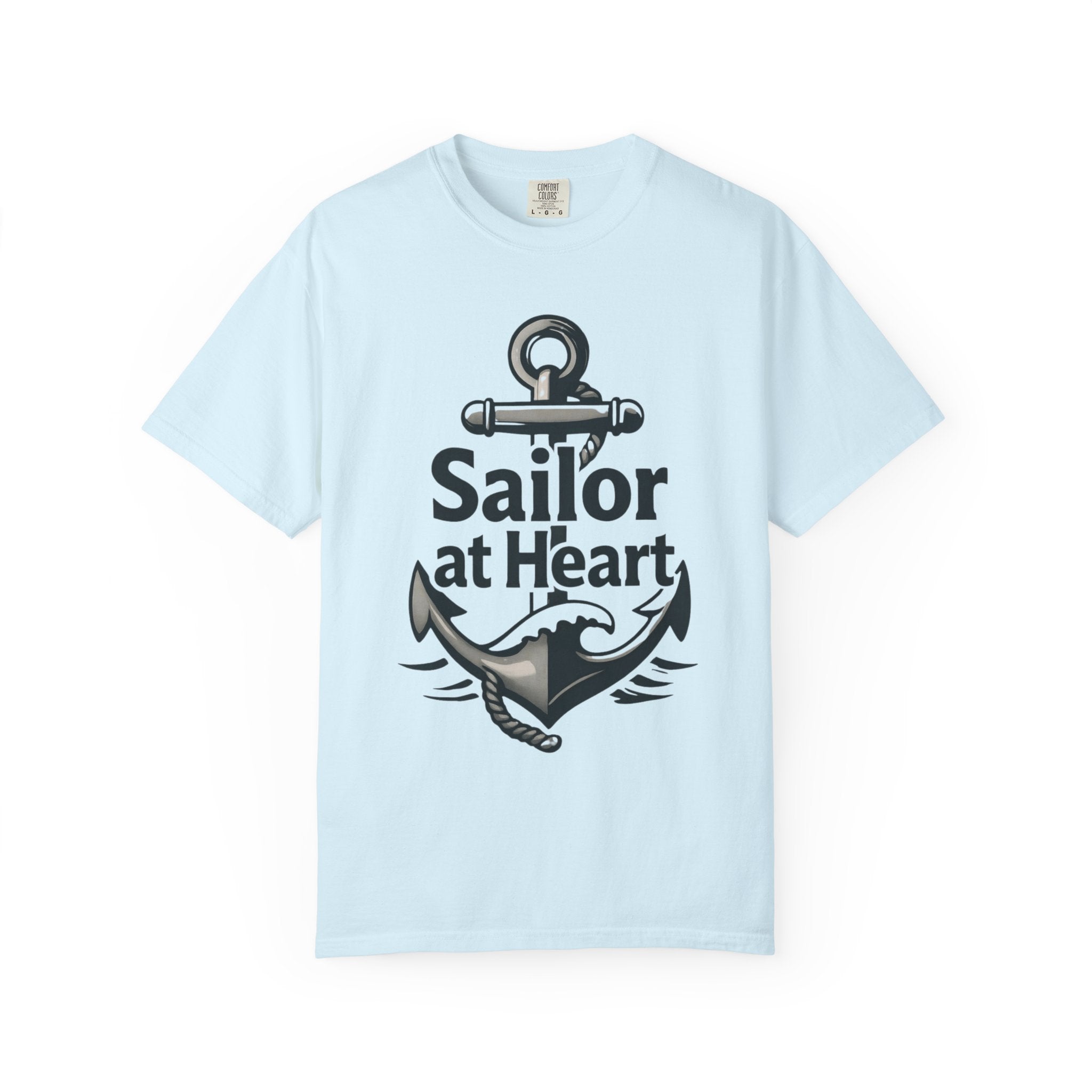 "Sailor at Heart-2" Unisex Garment-Dyed T-shirt