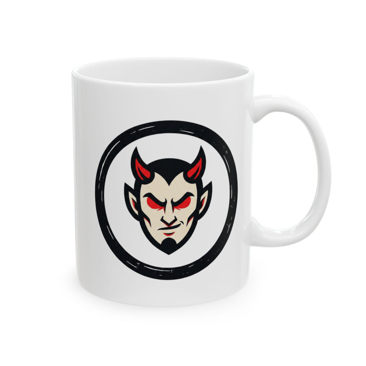 "Tallies to Hell" White Ceramic Mug — Graphic