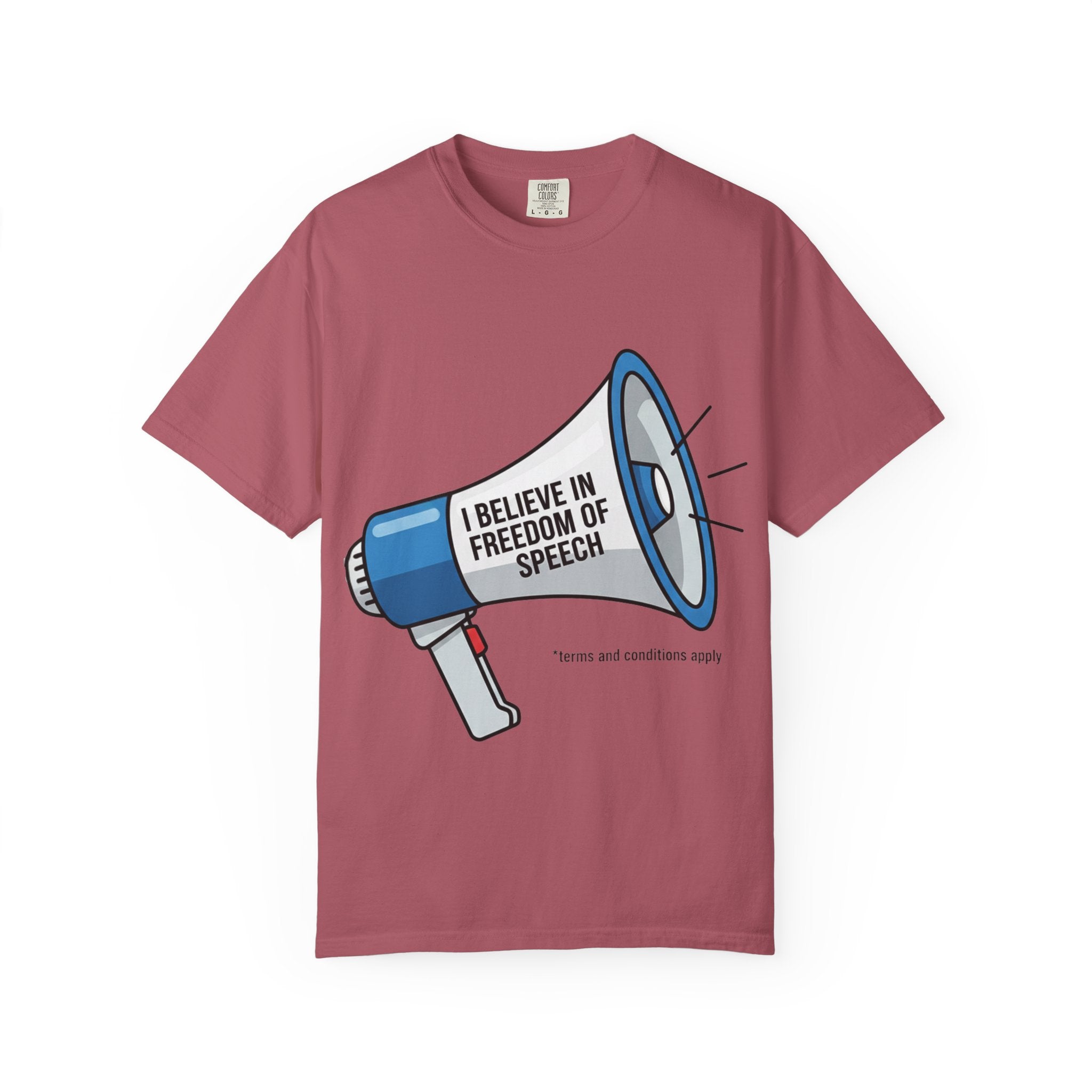 "Freedom of Speech" Unisex Garment-Dyed T-shirt