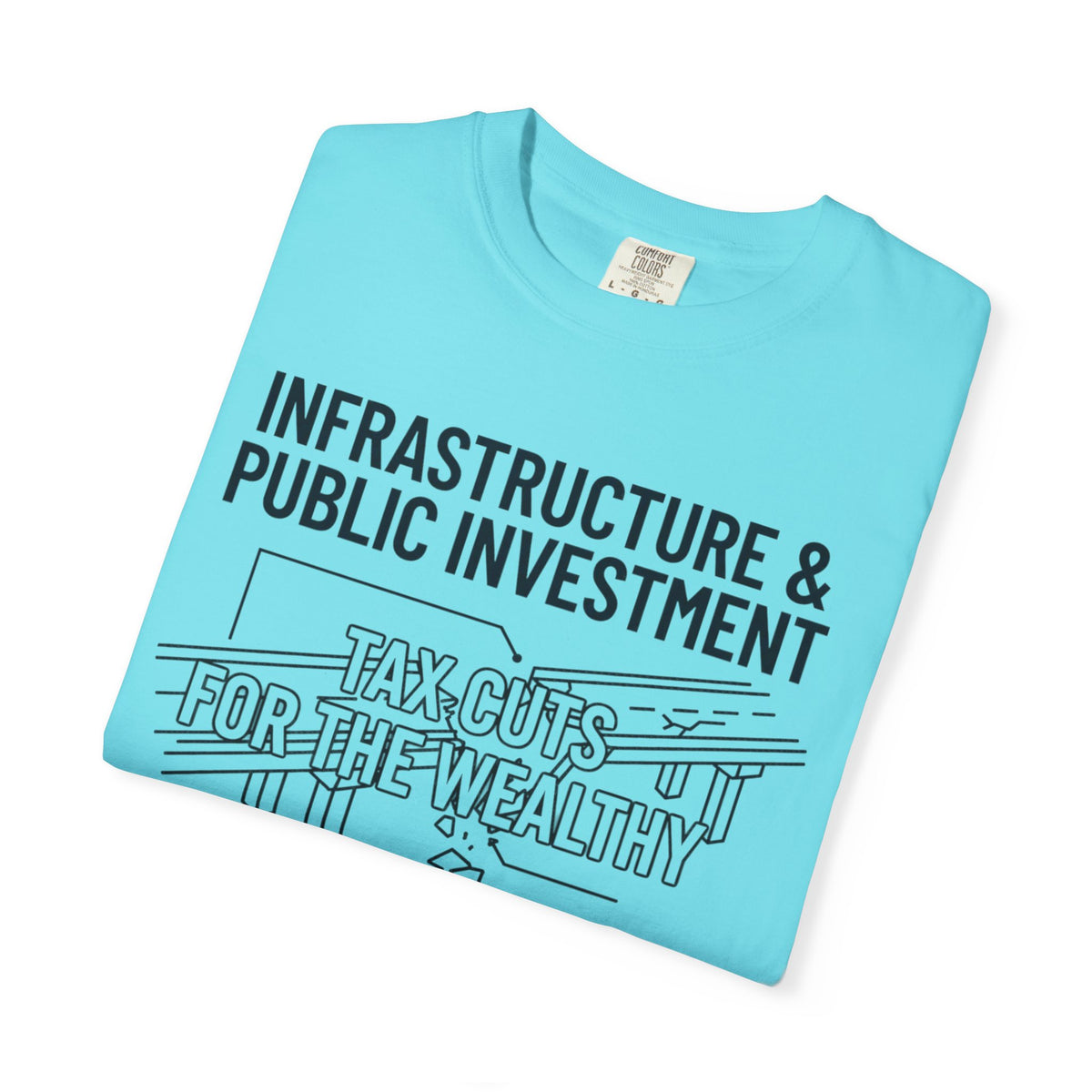 "Protest Series - Fix The Roads" Unisex Garment-Dyed Tee