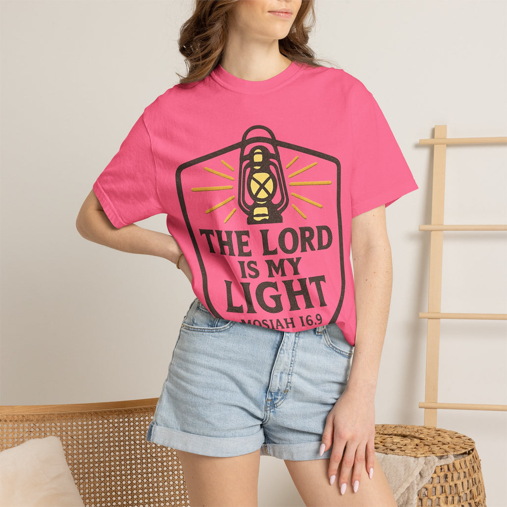 "The Lord is My Light" Unisex Garment-Dyed T-shirt