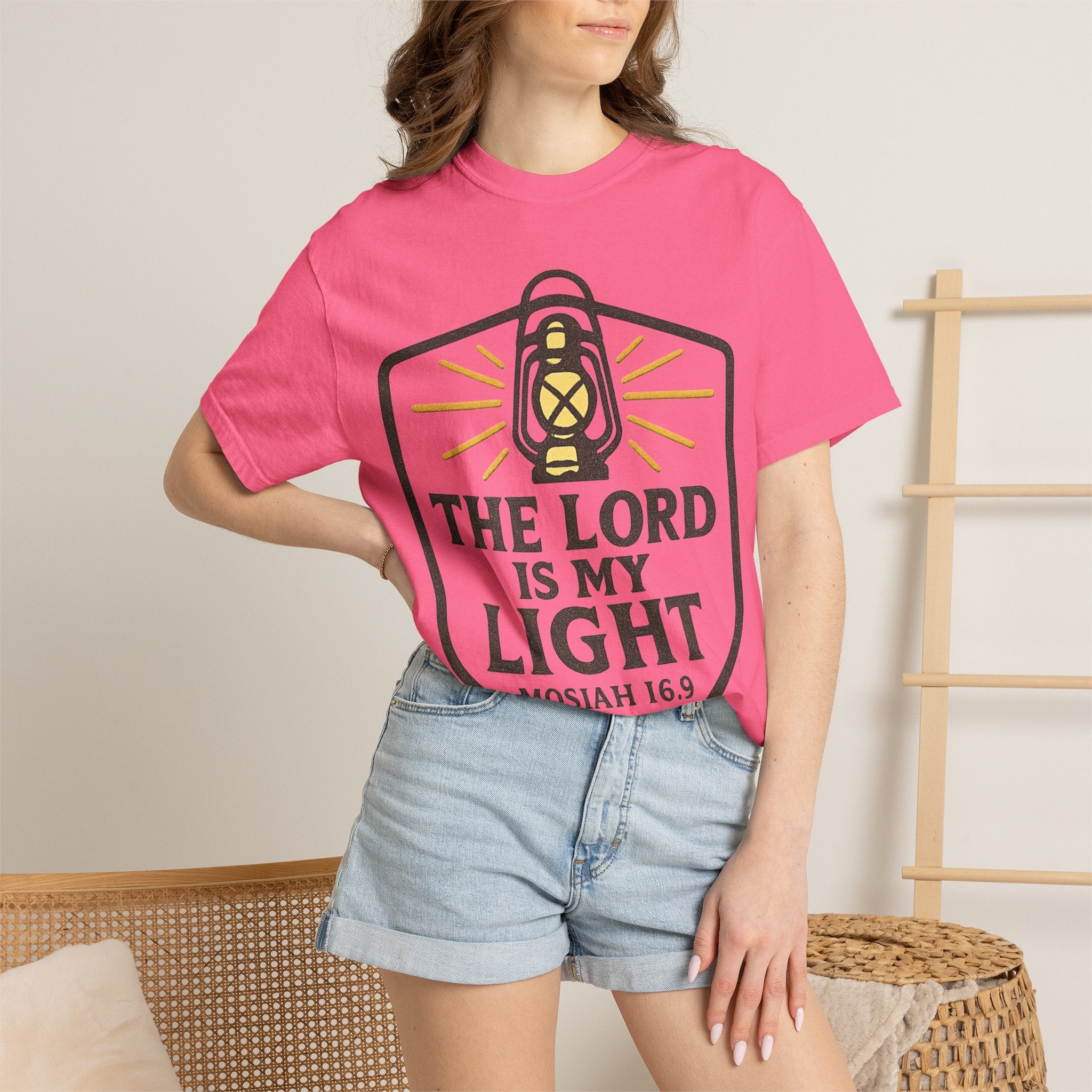 "The Lord is My Light" Unisex Garment-Dyed T-shirt