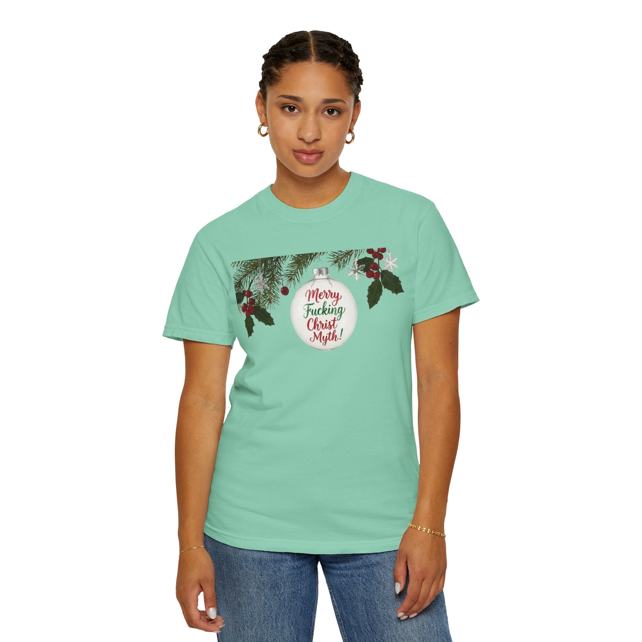 "MF Christ Myth" Unisex Garment-Dyed T-shirt
