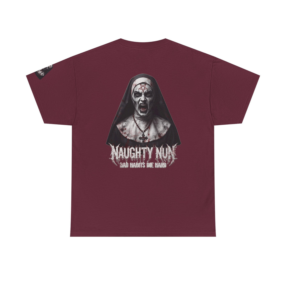 Color: Maroon | Naughty Nun Premium Graphic Tee