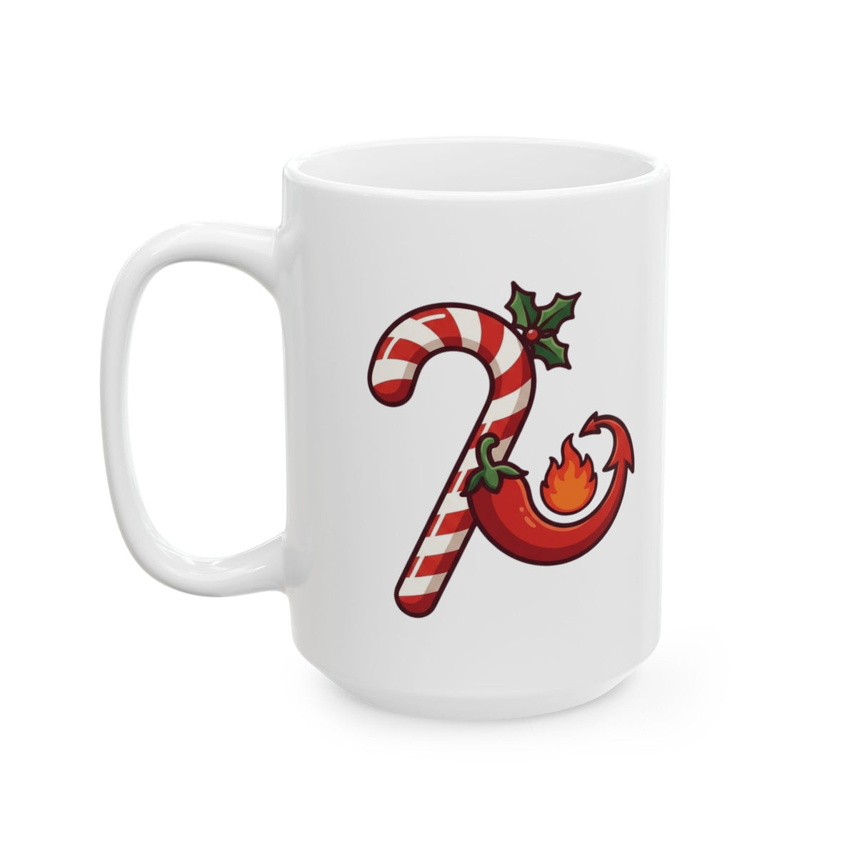 "May Your Days Be Merry and Spicy" White Ceramic Mug — Graphic