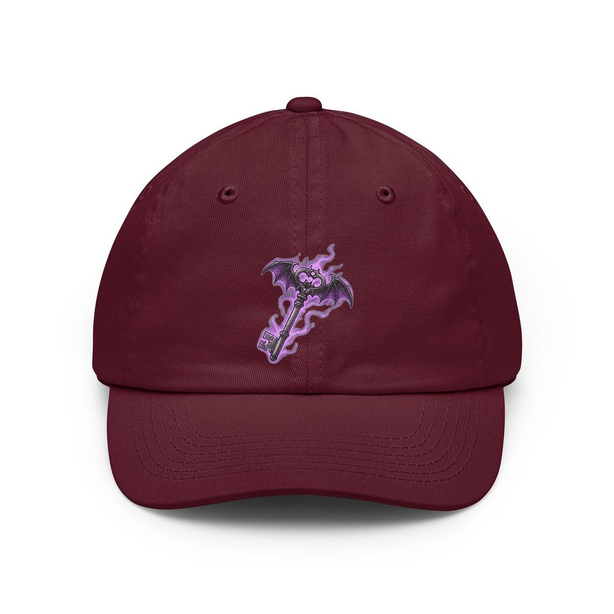 Color: Maroon | Skeleton Key Dad Hat
