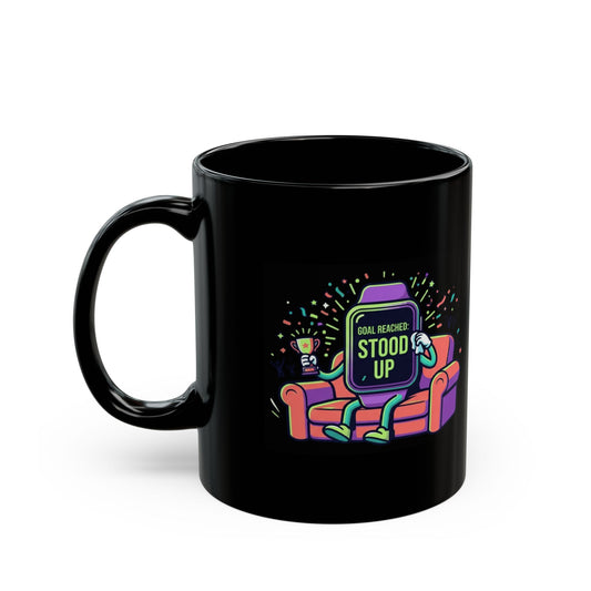 "The Bar Has Never Been Lower" Black Ceramic Mug — Graphic