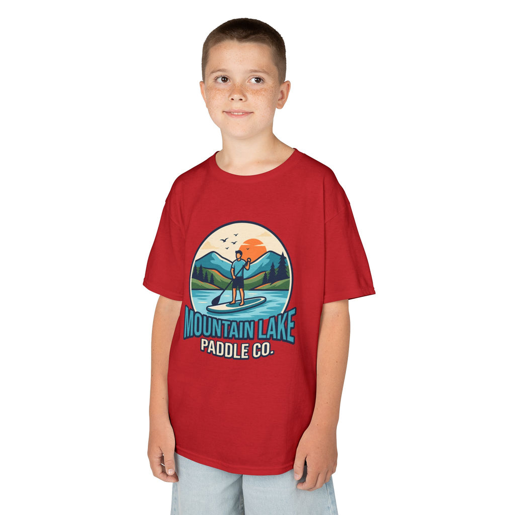 "Mountain Lake Paddle Board" Kids Tee