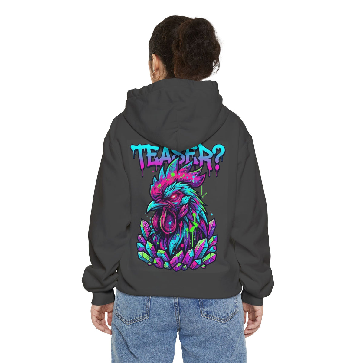 Color: Pepper | Cock Teaser Garment-Dyed Hoodie