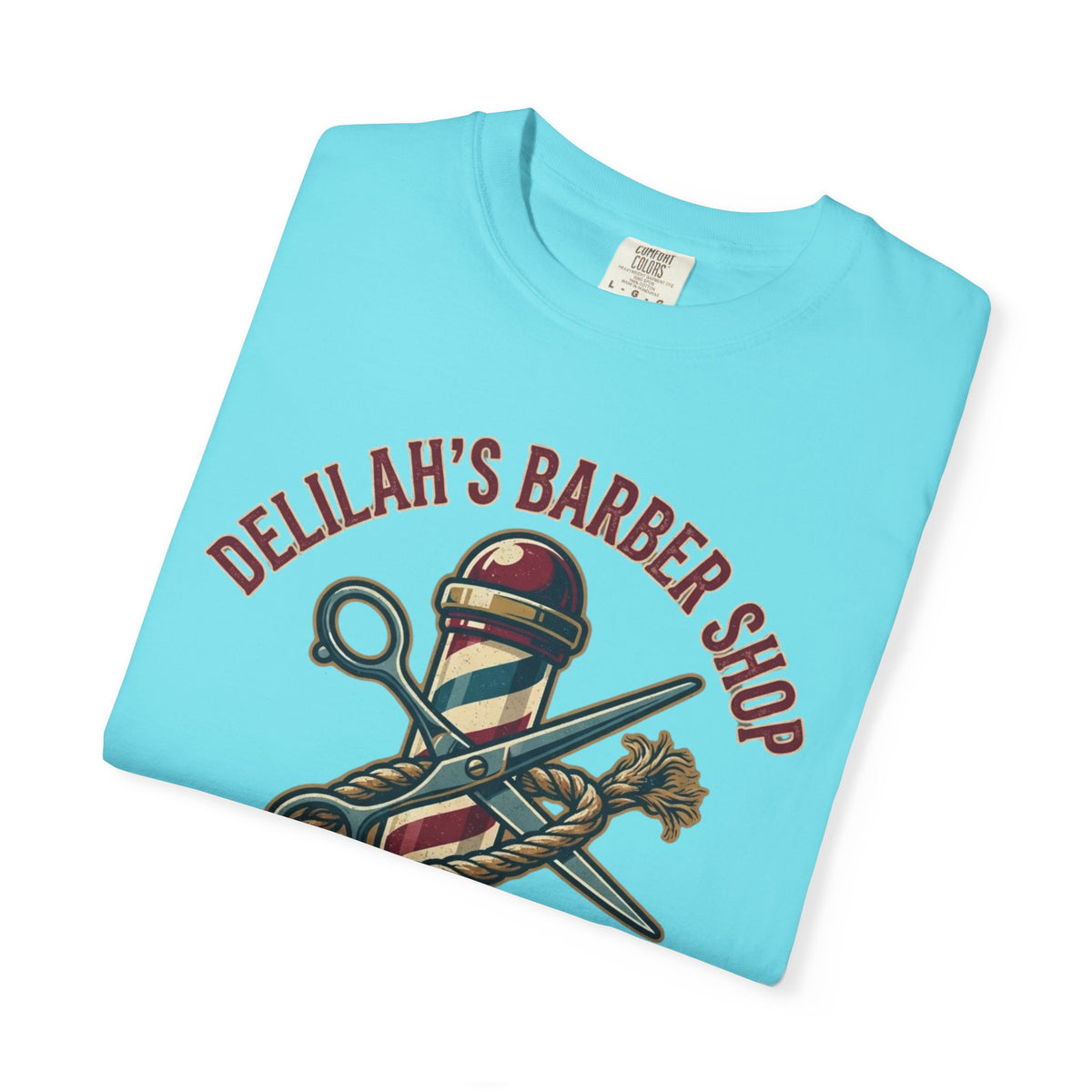 "Good Book Series Delilah's Barber Shop" Unisex Garment-Dyed Tee