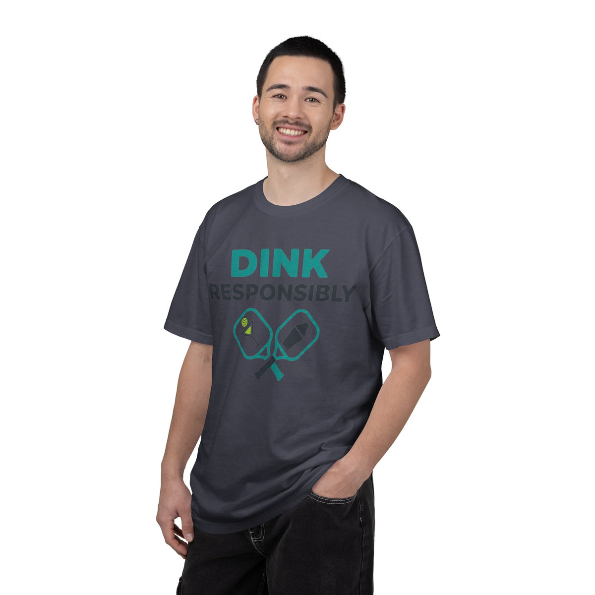 Color: Navy | Dink Responsibly 2 Unisex Garment-Dyed T-shirt