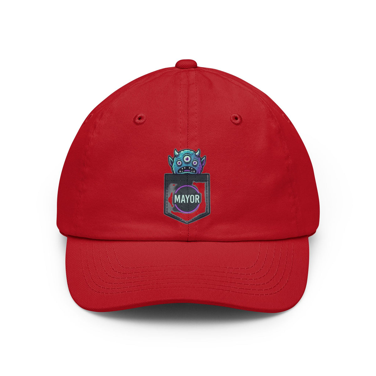 Color: Red | Mayor Of Halloweentown Dad Hat — Graphic