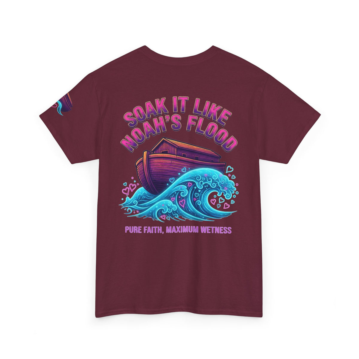 "Good Book Series Soak it Like Noah's Flood" Premium Graphic Tee