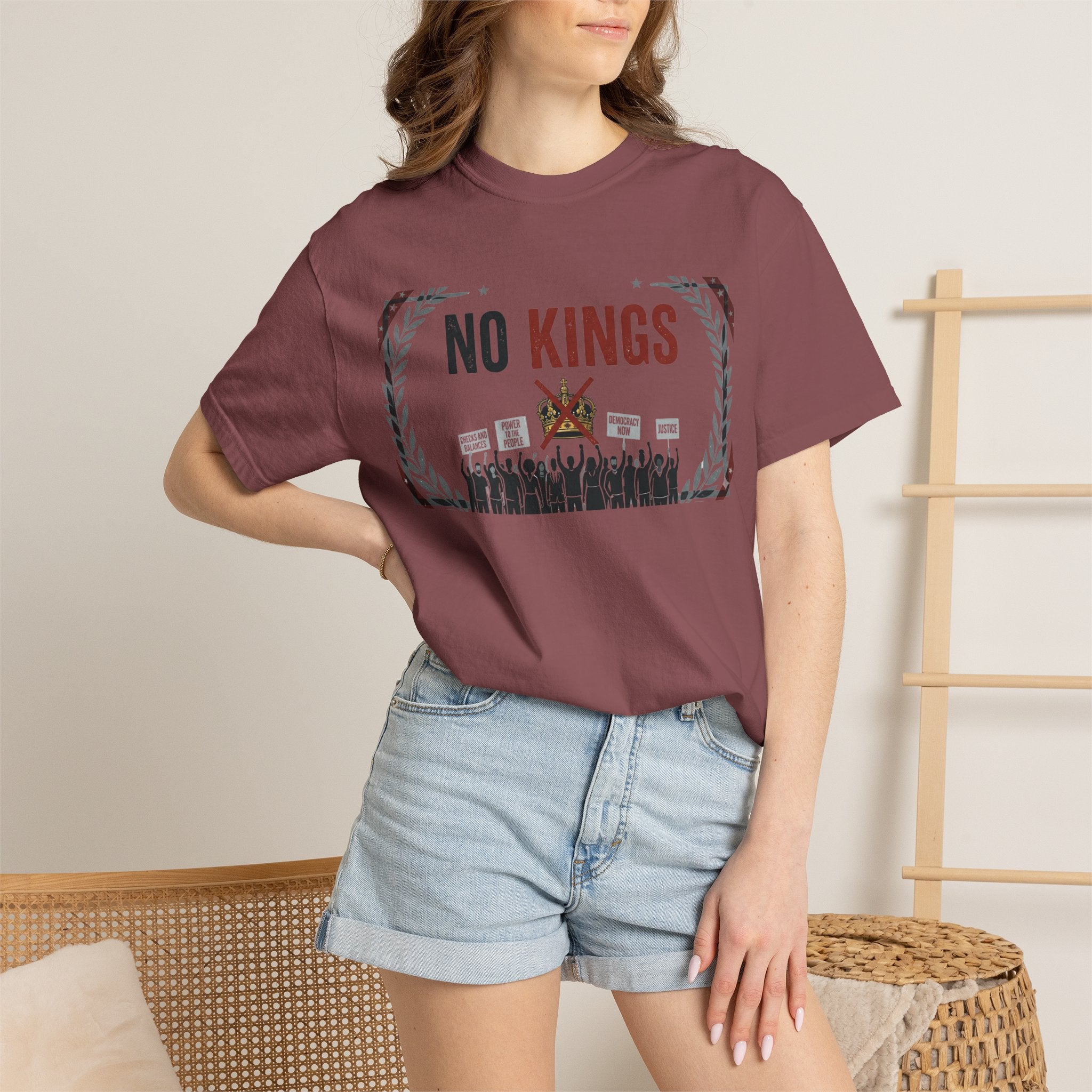 No Kings, No Masters | Garment-Dyed Tee — AttitudeShirts