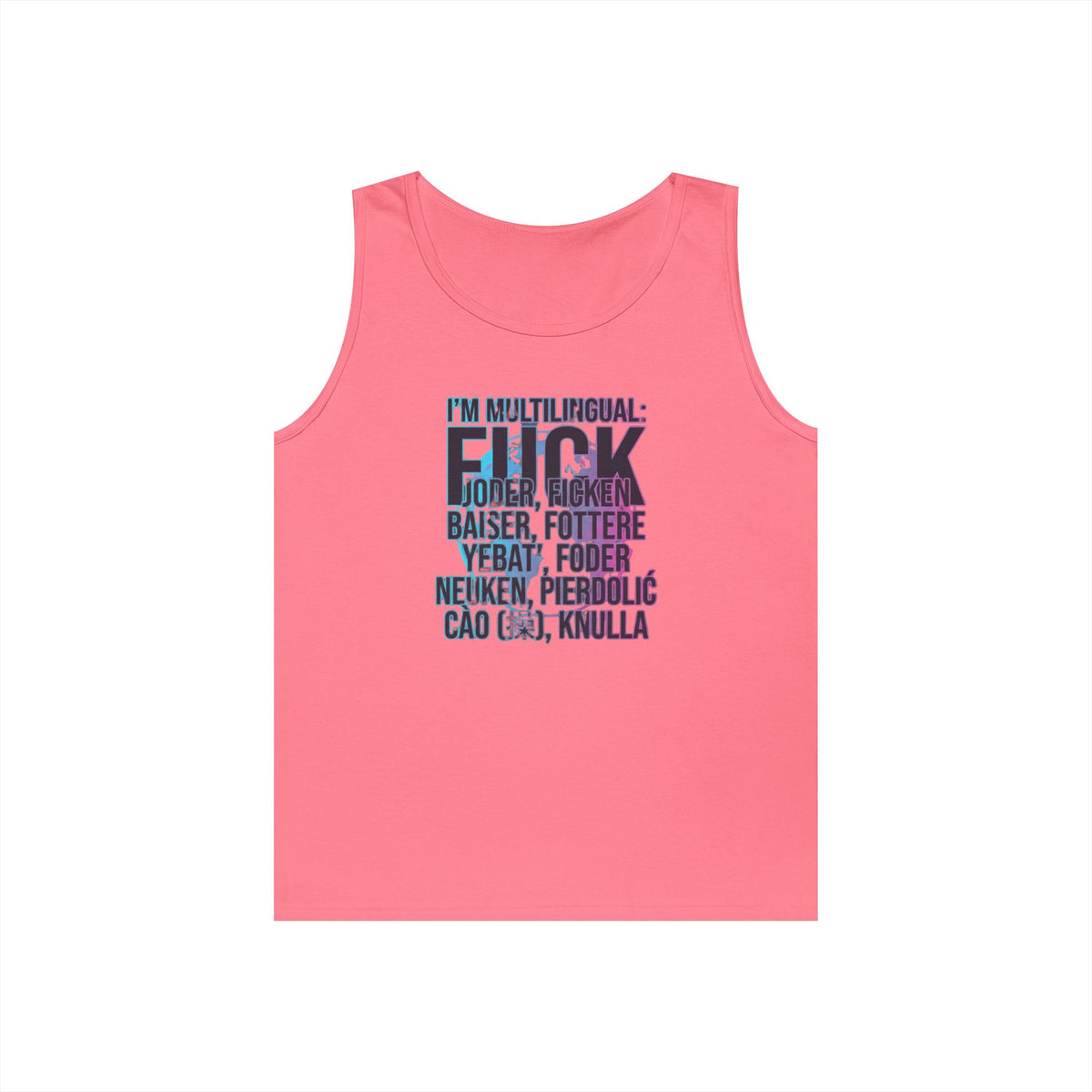 Color: Safety Pink | I'm Multilingual Tank Top