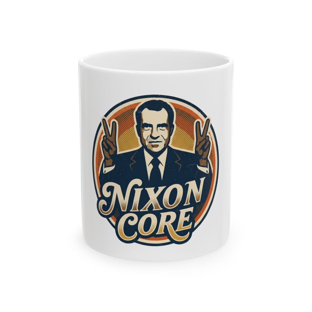 "Nixon Core" White Ceramic Mug