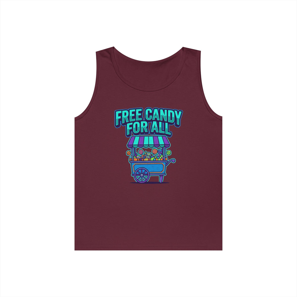 Color: Maroon | Free Candy For All Tank Top