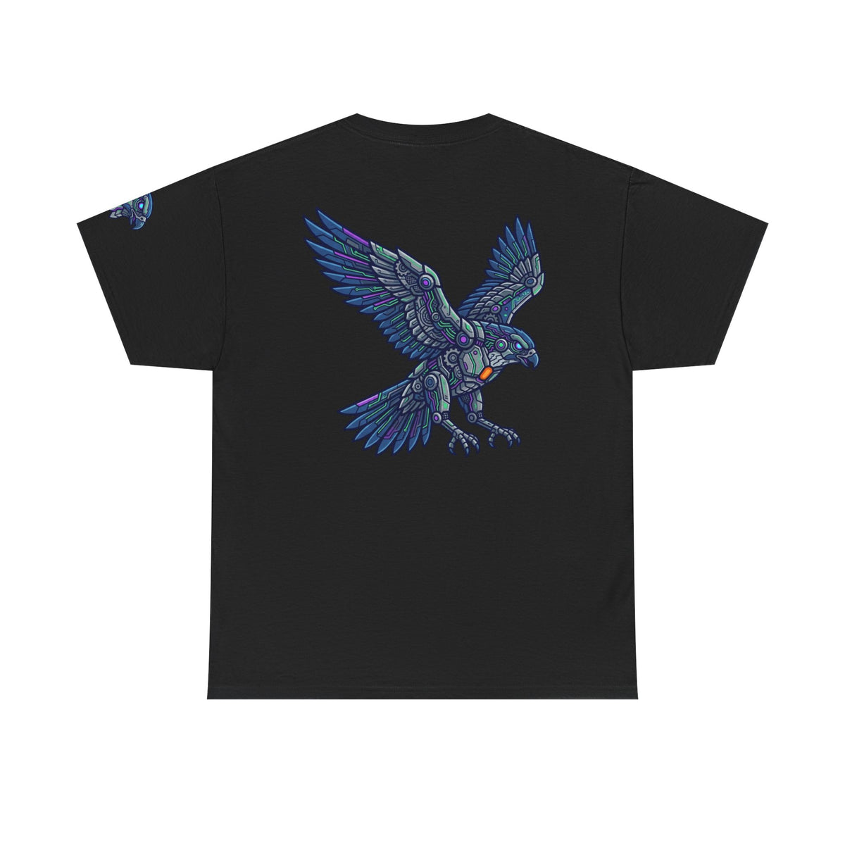Color: Black | Cyber Eagle Premium Graphic Tee