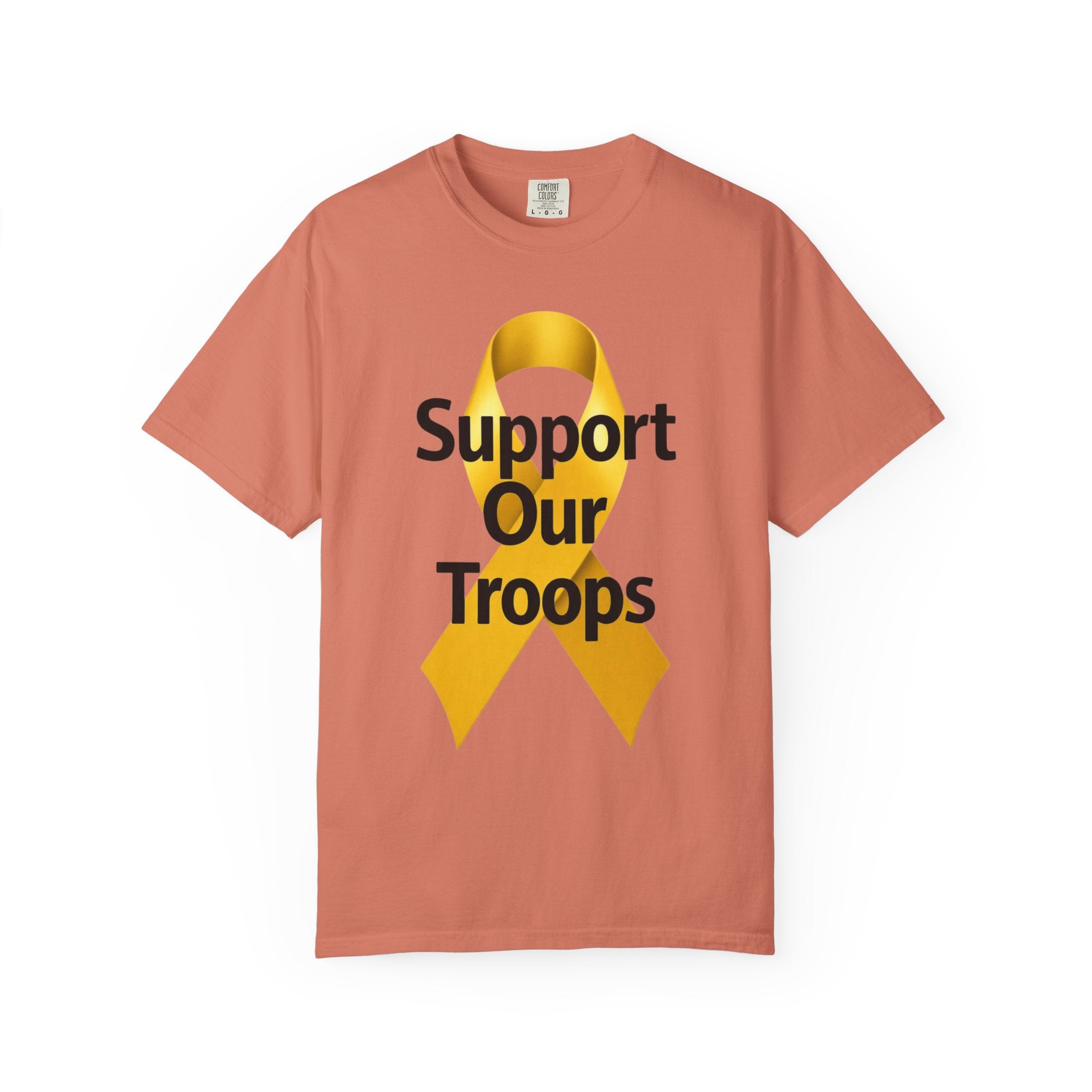 "Support Our Troops" Unisex Garment-Dyed T-shirt
