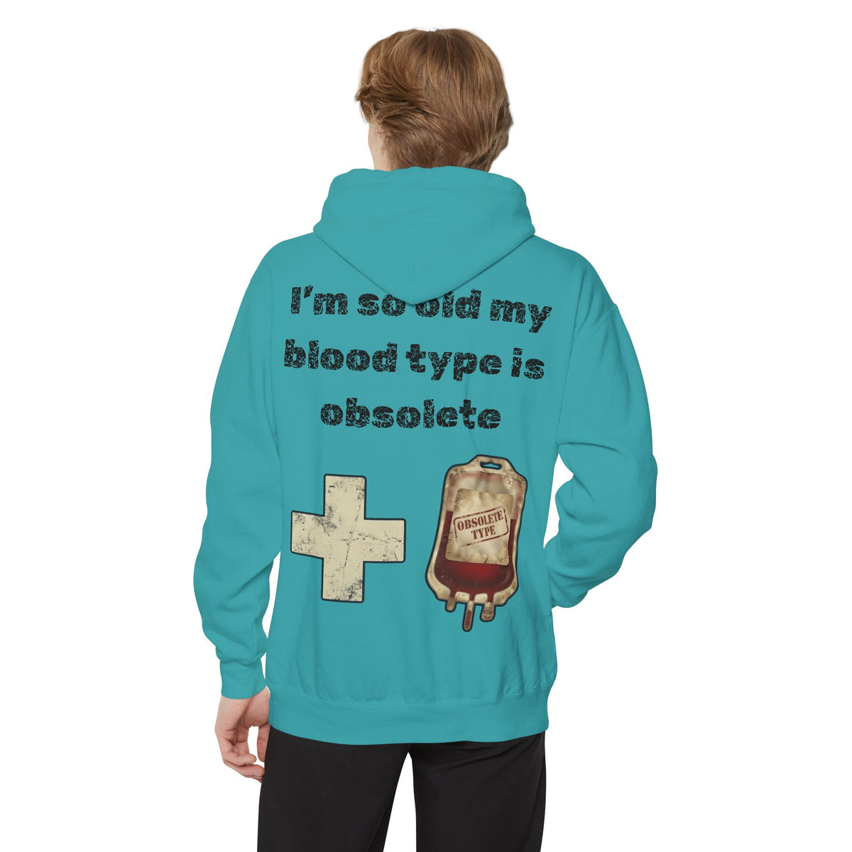 Color: Seafoam | Blood Type Garment-Dyed Hoodie