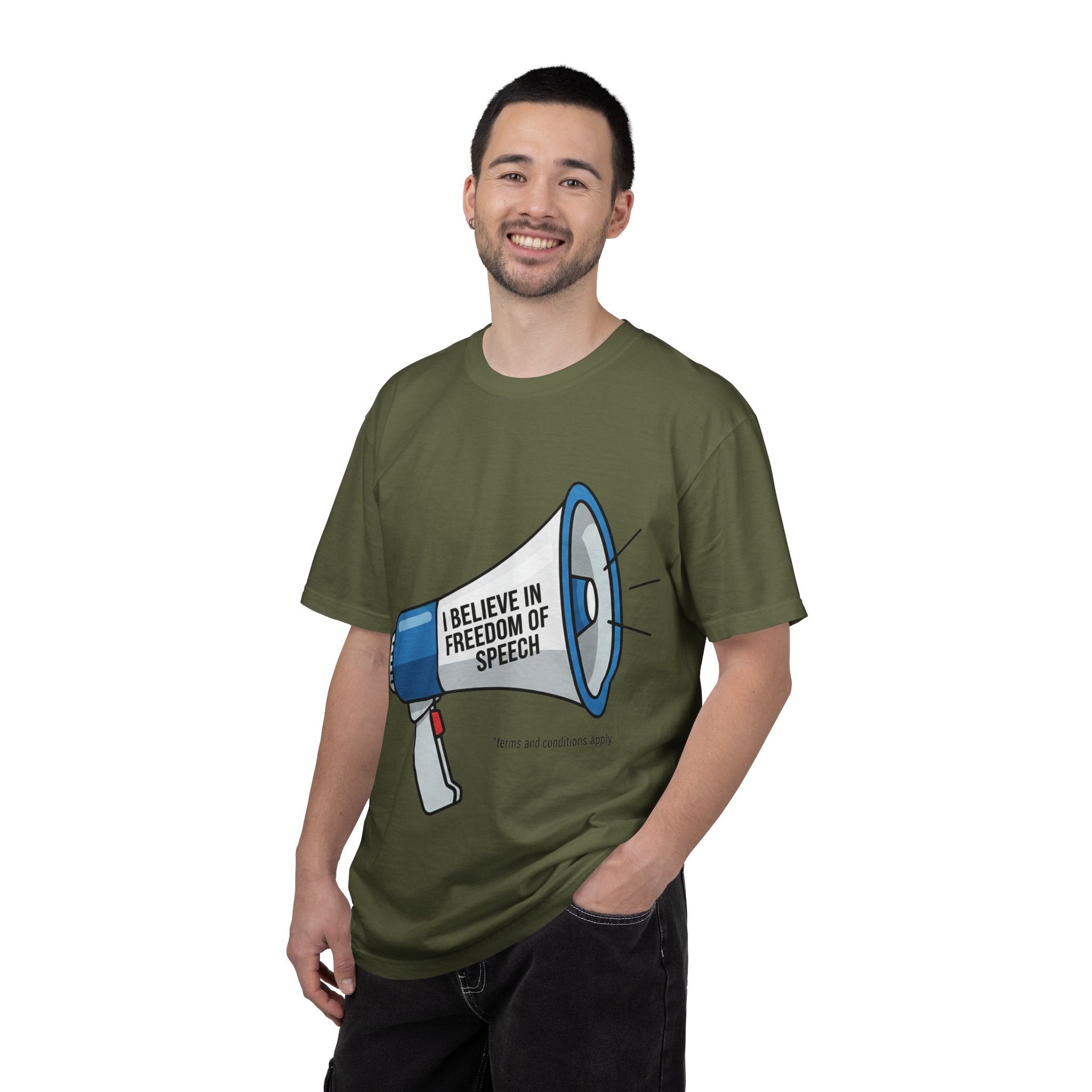 "Freedom of Speech" Unisex Garment-Dyed T-shirt