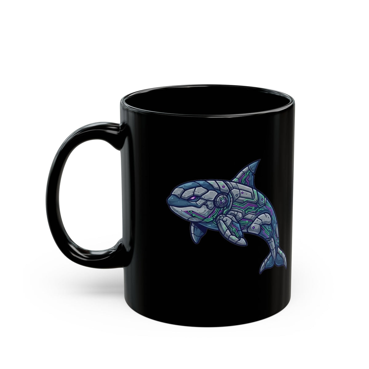 "Killer Whale" Black Ceramic Mug