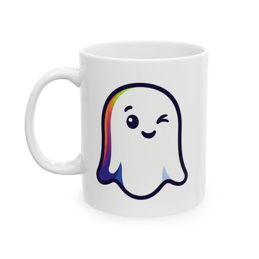 "I'm Just Here For The Thick Treat" White Ceramic Mug — Graphic