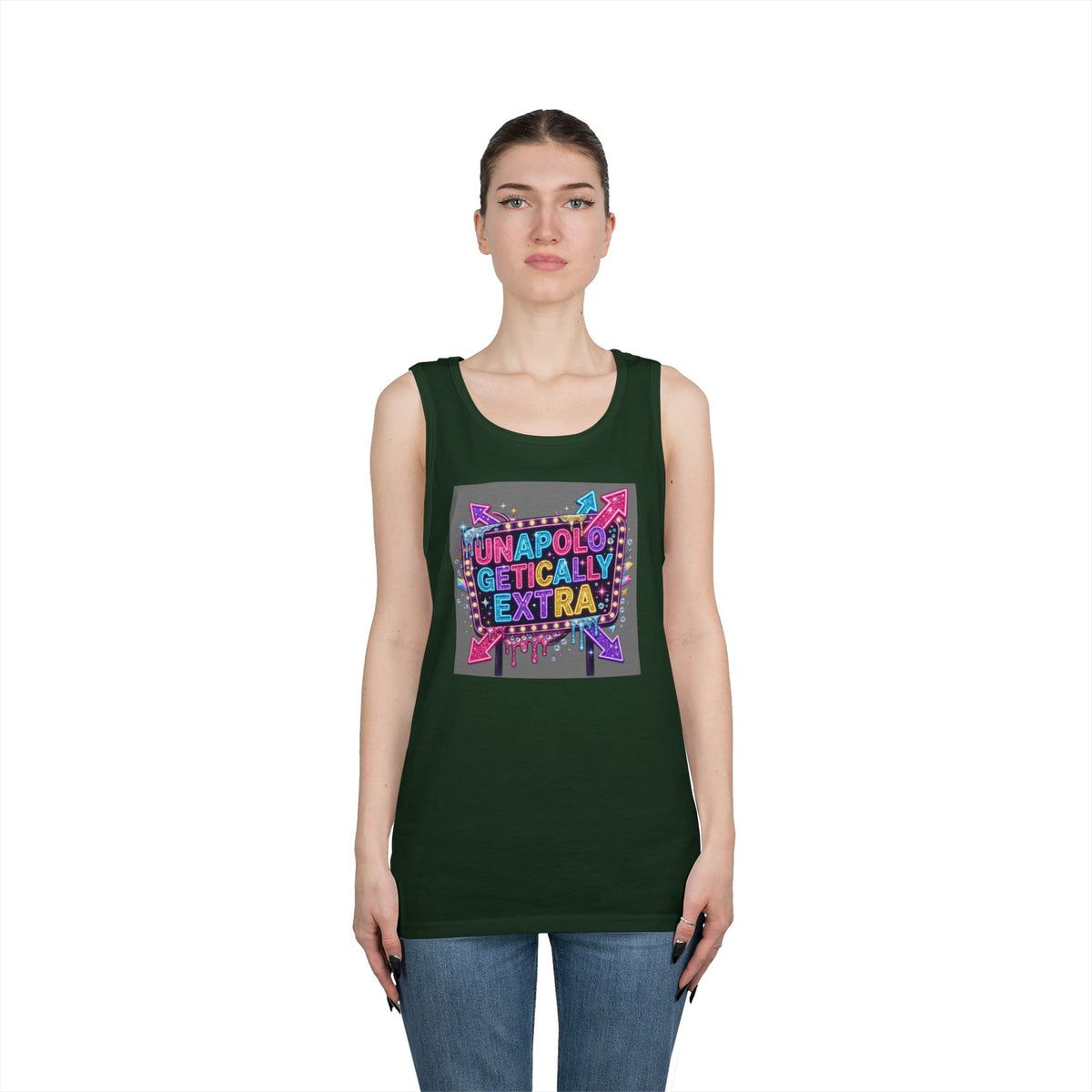 Color: Forest Green | Unapoligetically Extra Tank Top