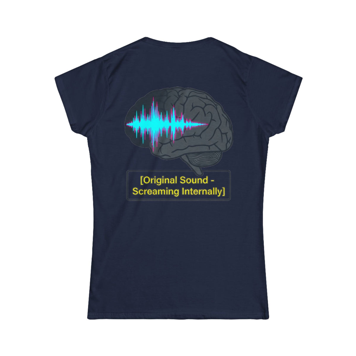 Color: Navy | Screaming Internally Women's Tee