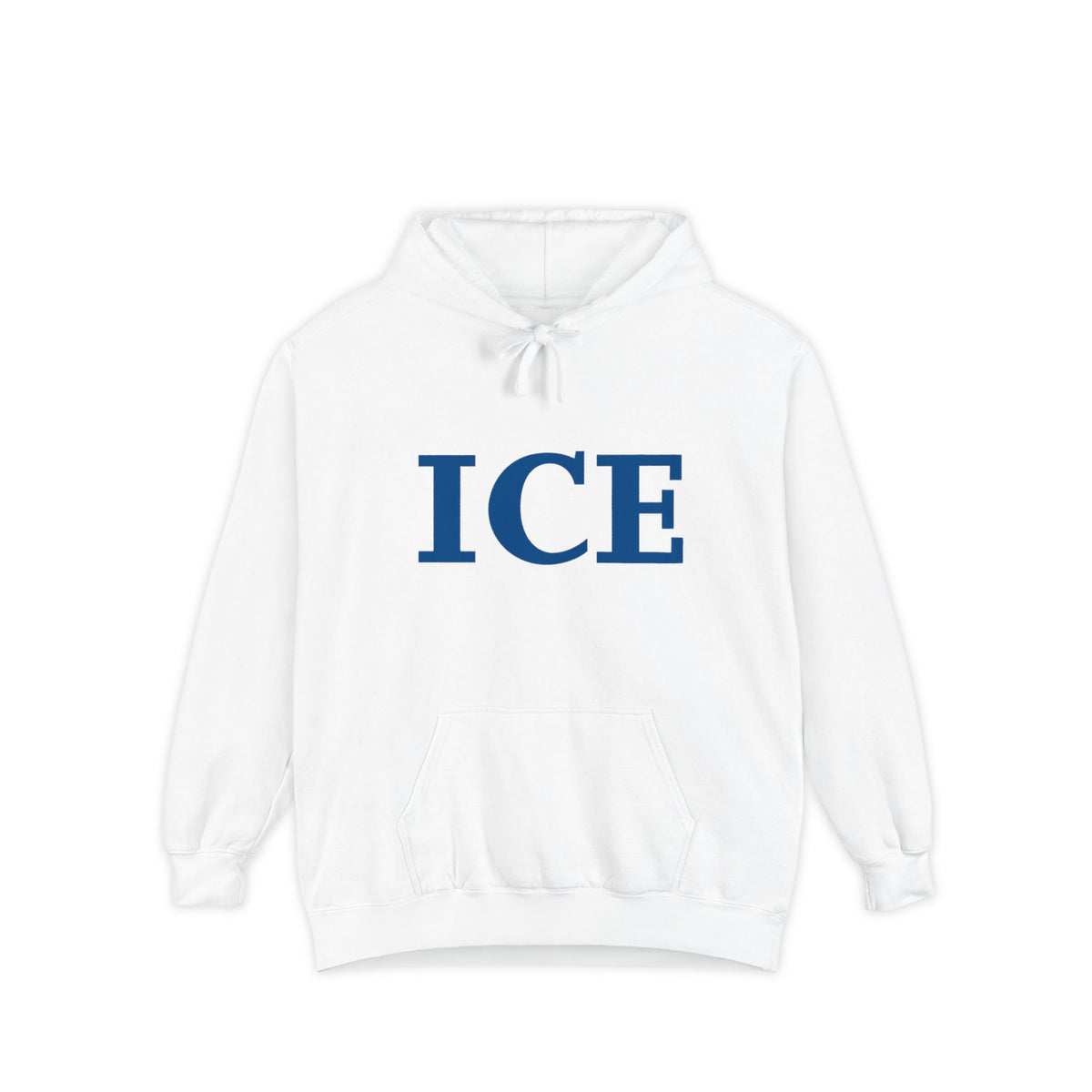 Color: White | Cold As ICE | Garment-Dyed Hoodie — AttitudeShirts