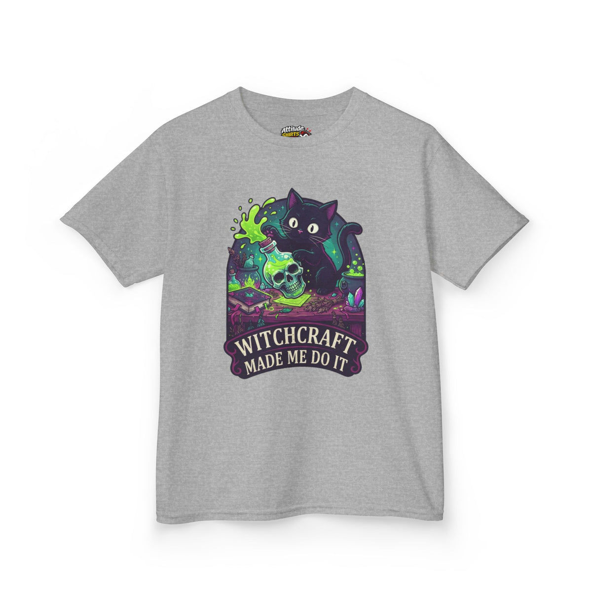Color: Sport Grey | Witchcraft Made Me Do It Kids Tee