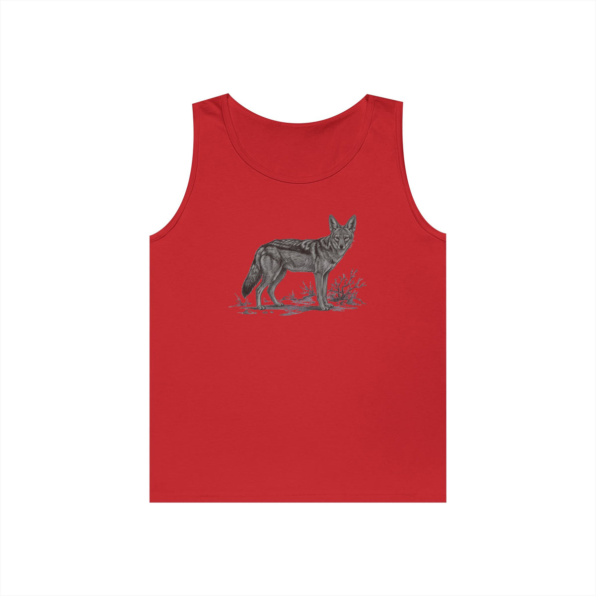 "Pencil Sketch Art Coyote" Tank Top