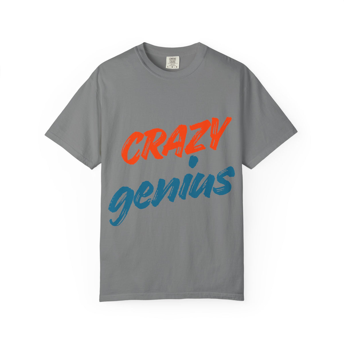 Color: Grey | Crazy Genius Unisex Garment-Dyed T-shirt