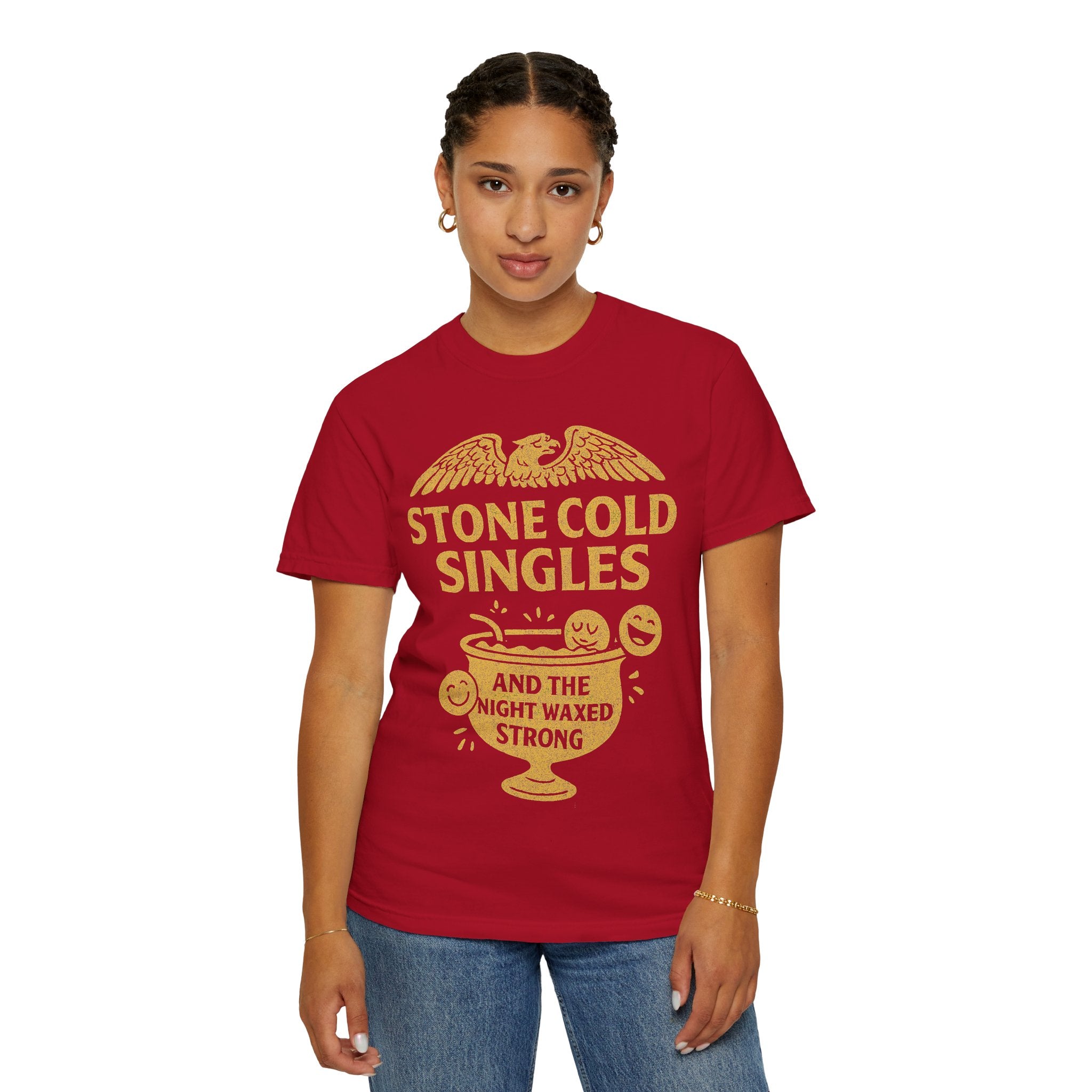 "Stone Cold Singles" Unisex Garment-Dyed T-shirt