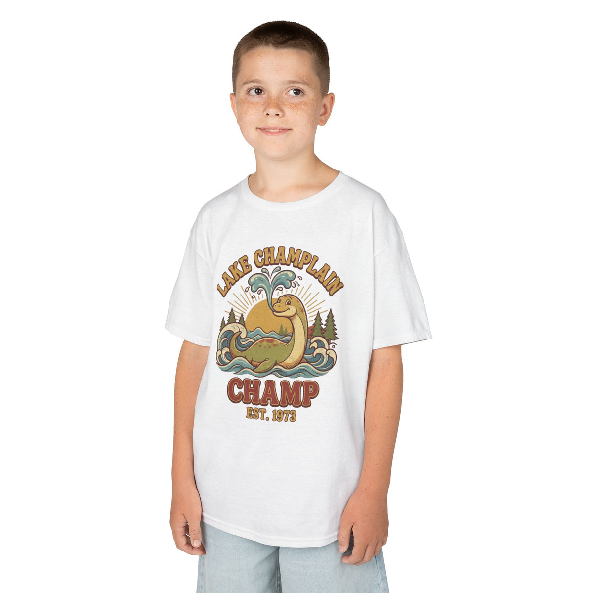 Color: White | Champ (Lake Champlain) Kids Tee