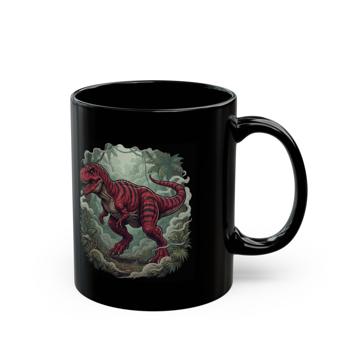 "Kasai Rex (Central Africa)" Black Ceramic Mug
