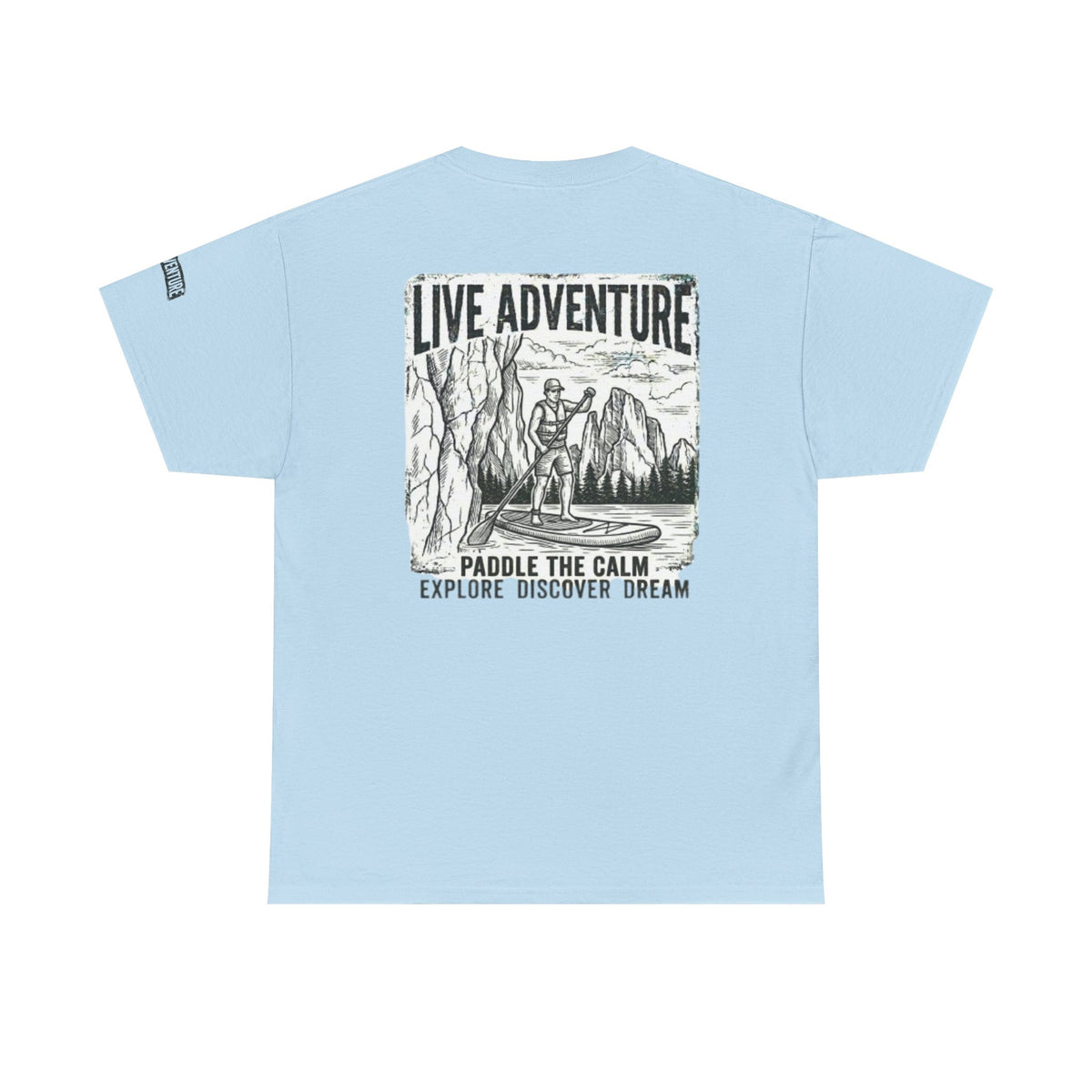 Color: Light Blue | Live Adventure - Paddle Board Premium Graphic Tee
