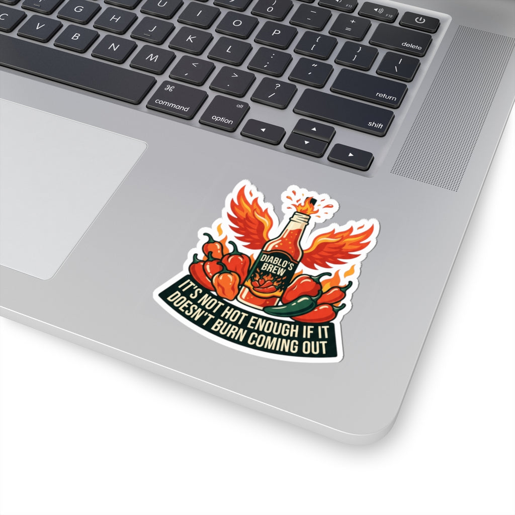 "Burns Coming Out" Sticker — Main