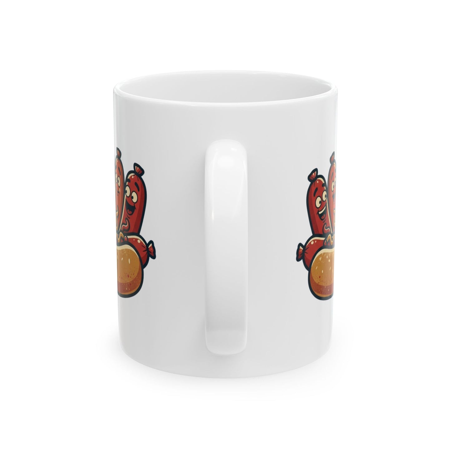 "Sausage Party" White Ceramic Mug — Graphic