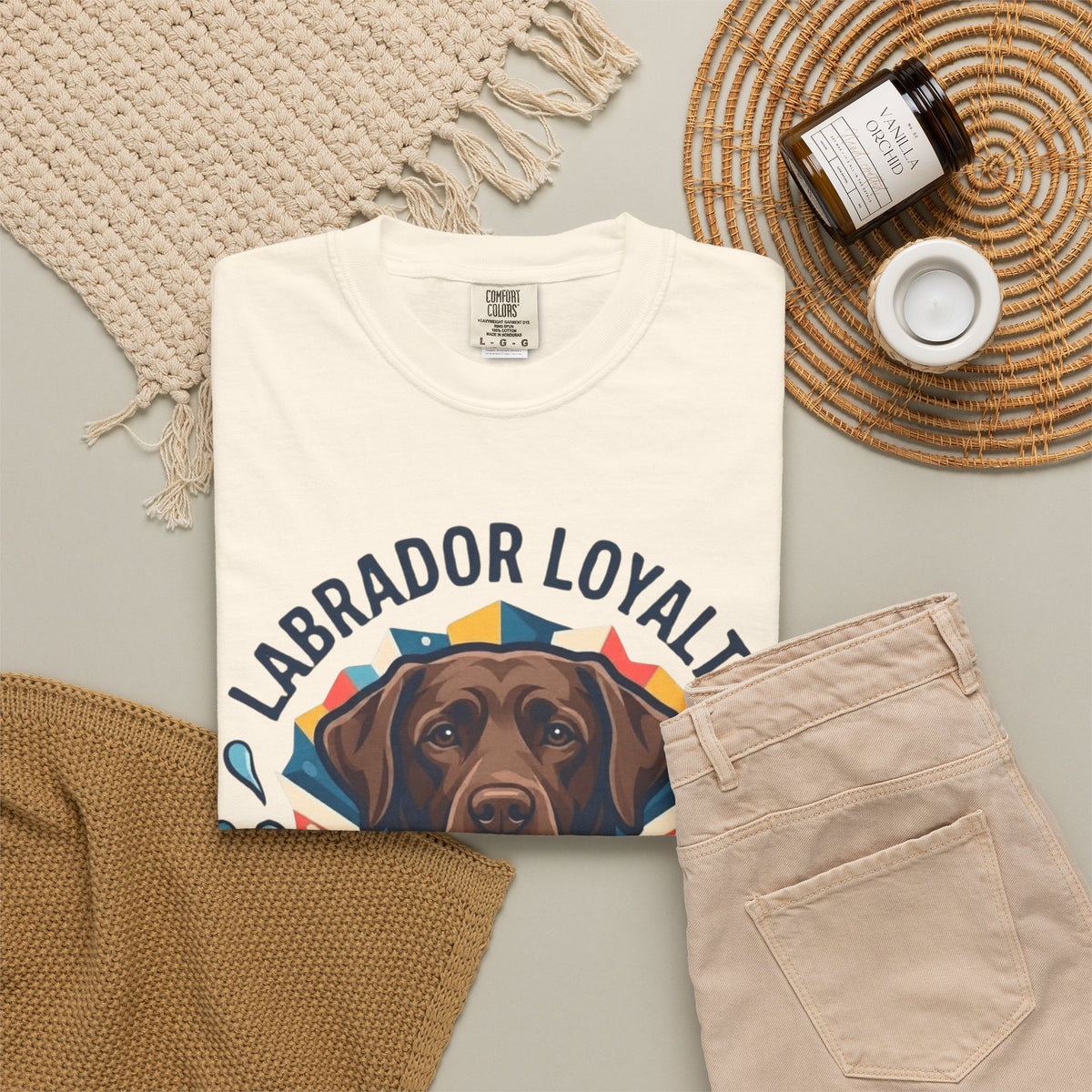 Labrador Loyalty Swim Fetch Unisex Garment-Dyed Tee