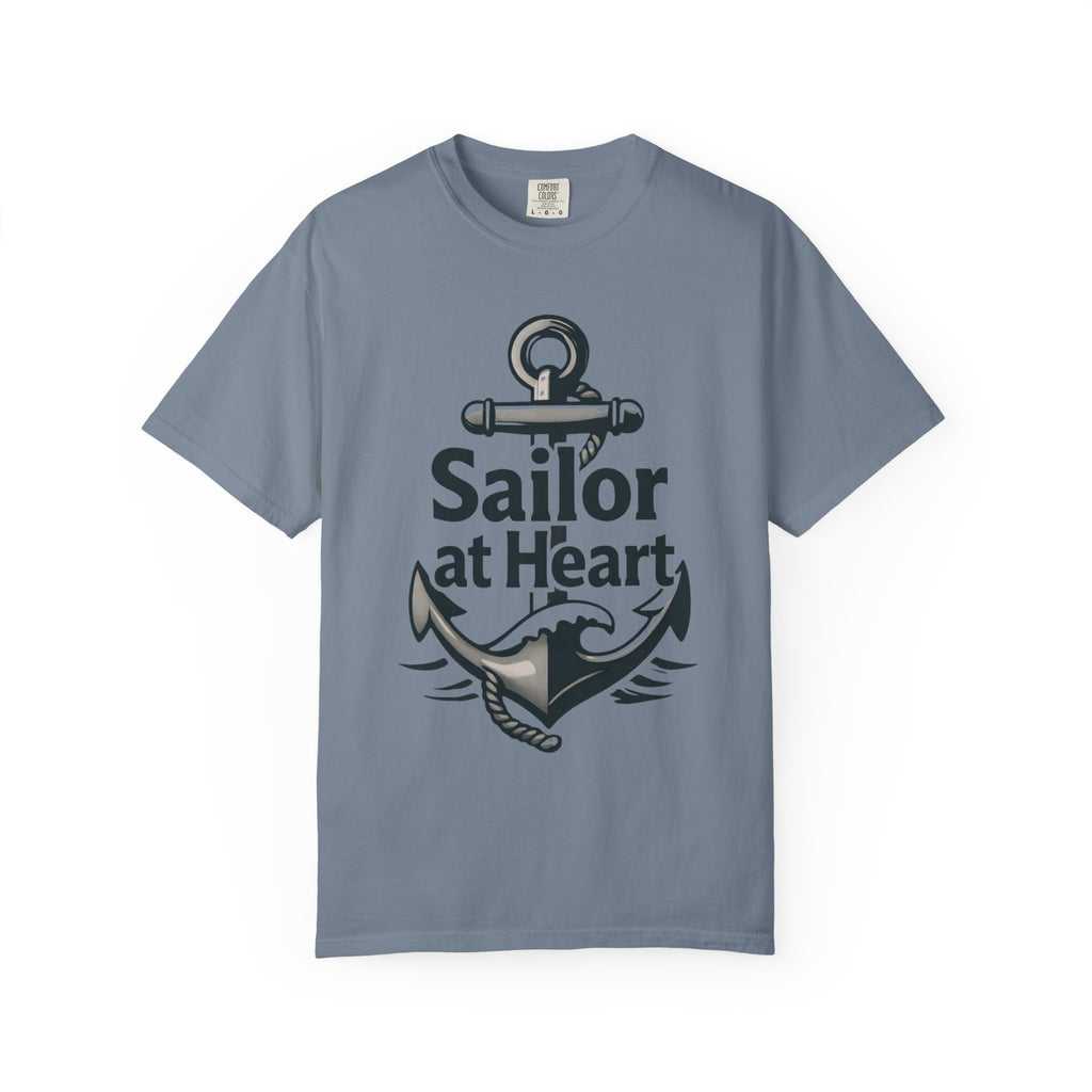 "Sailor at Heart-2" Unisex Garment-Dyed T-shirt