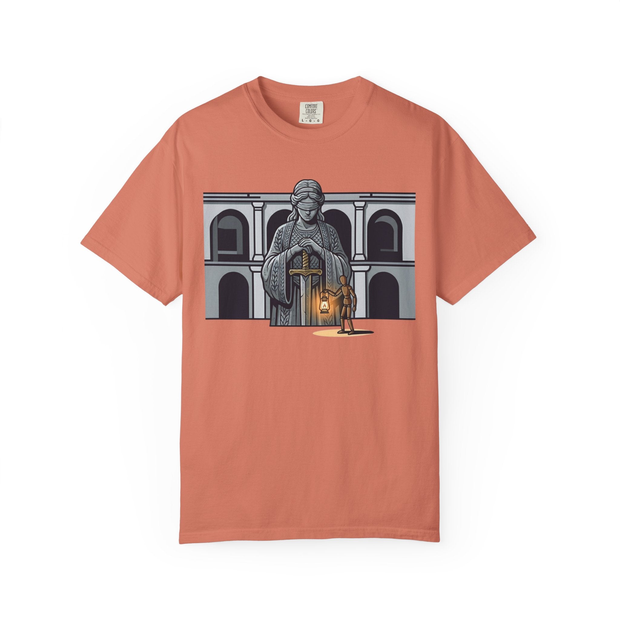 "Blind Justice" Unisex Garment-Dyed Tee