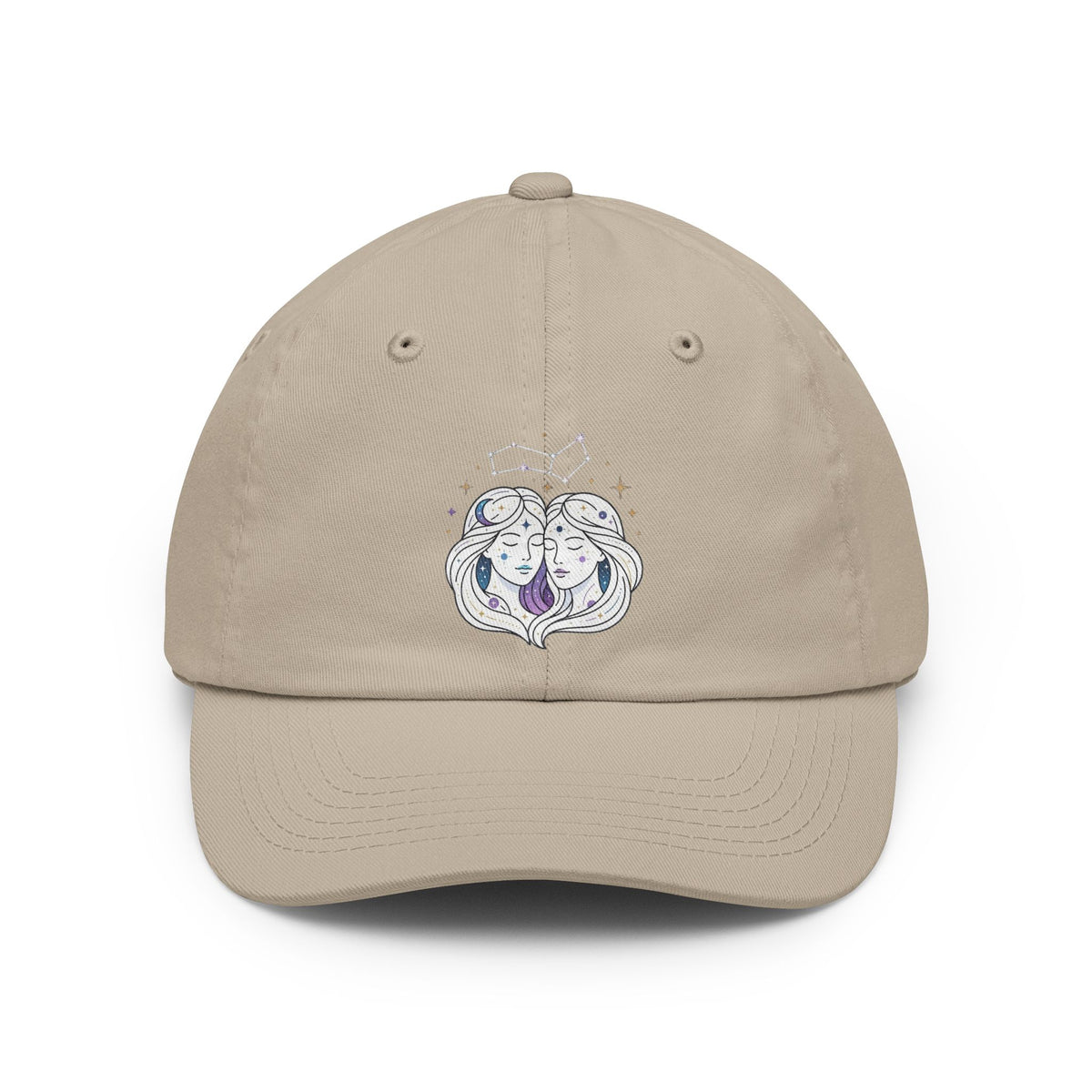 Color: Stone | Gemini The Celestial Twins Dad Hat — Graphic