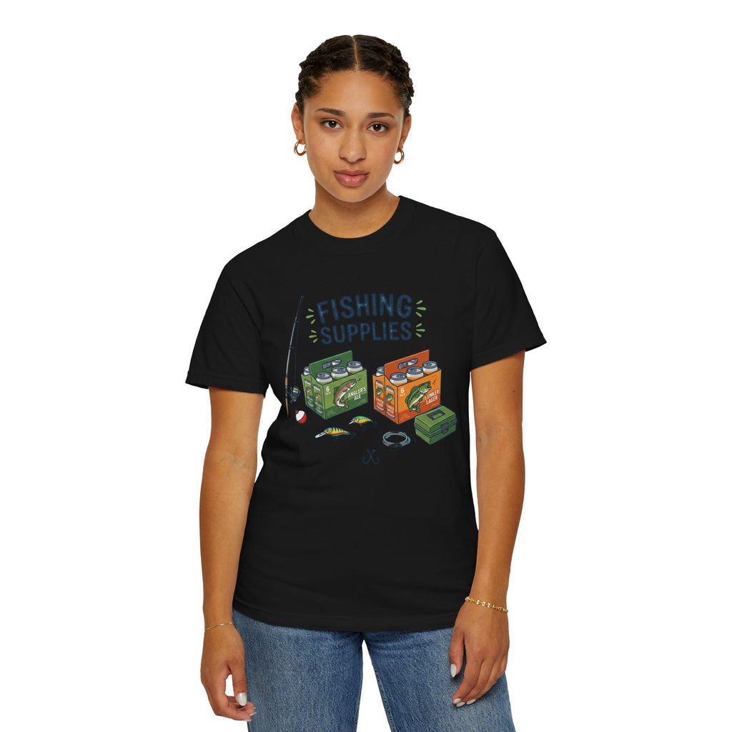 "Fishing Supplies" Unisex Garment-Dyed Tee