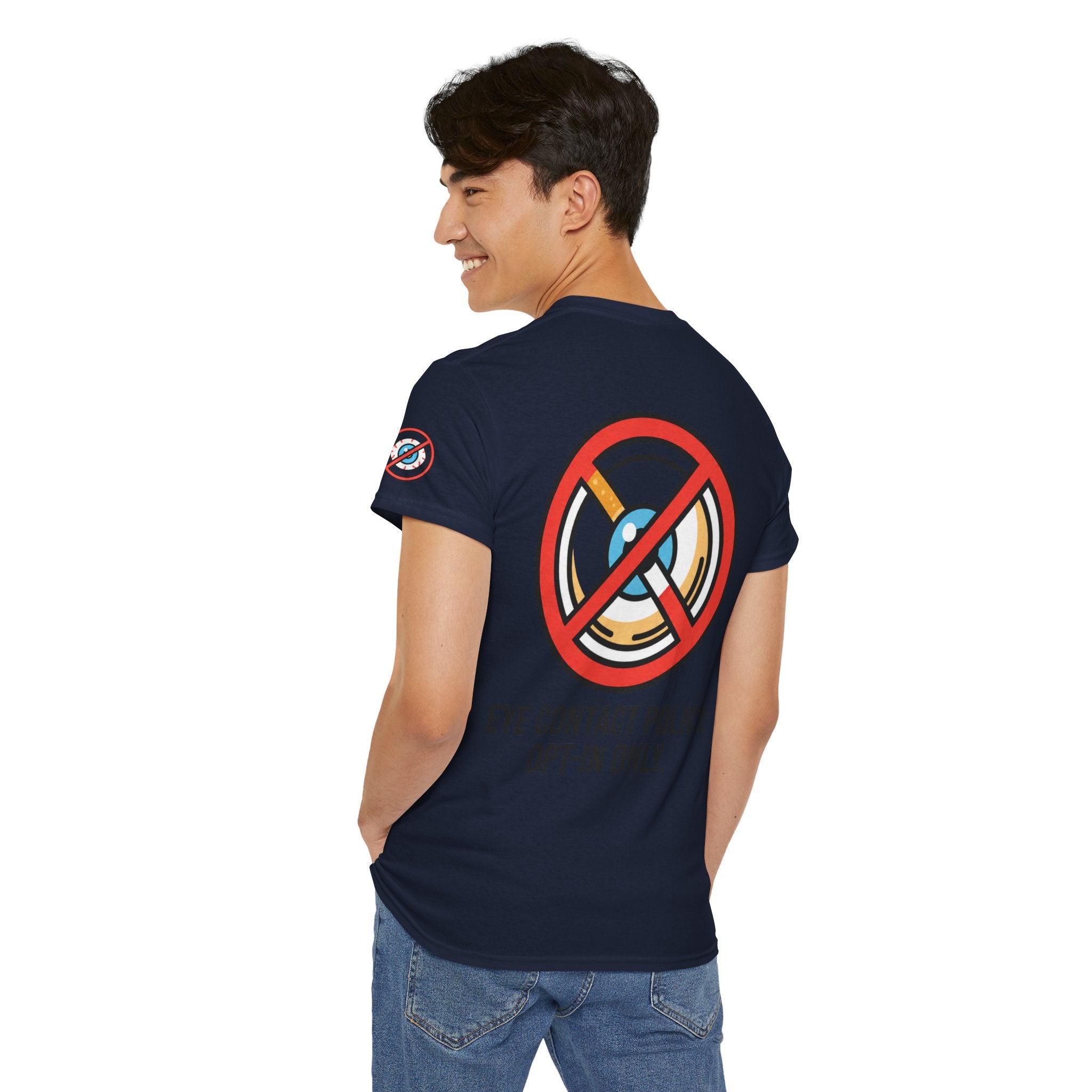 "Eye Contact Policy" Premium Graphic Tee