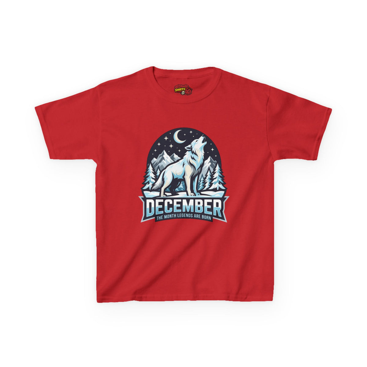 Color: Red | December Legend Kids Tee