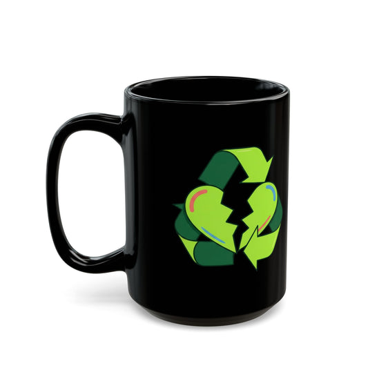 "Don't Text Them Back" Black Ceramic Mug — Graphic
